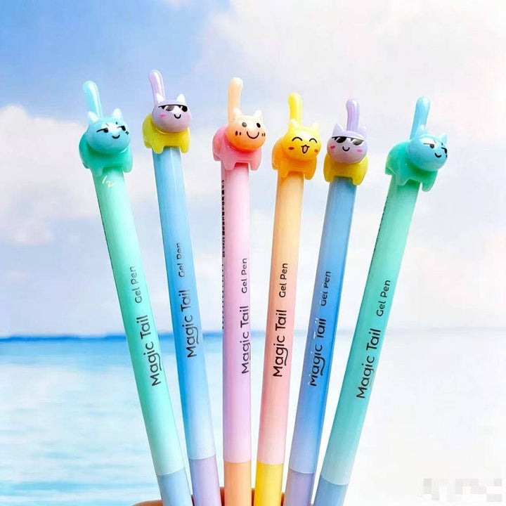 BCmini Paper Cat Tail Colors Gel Pen