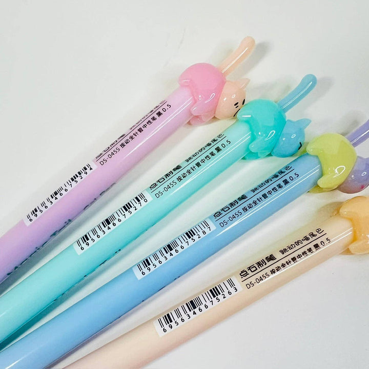 BCmini Paper Cat Tail Colors Gel Pen