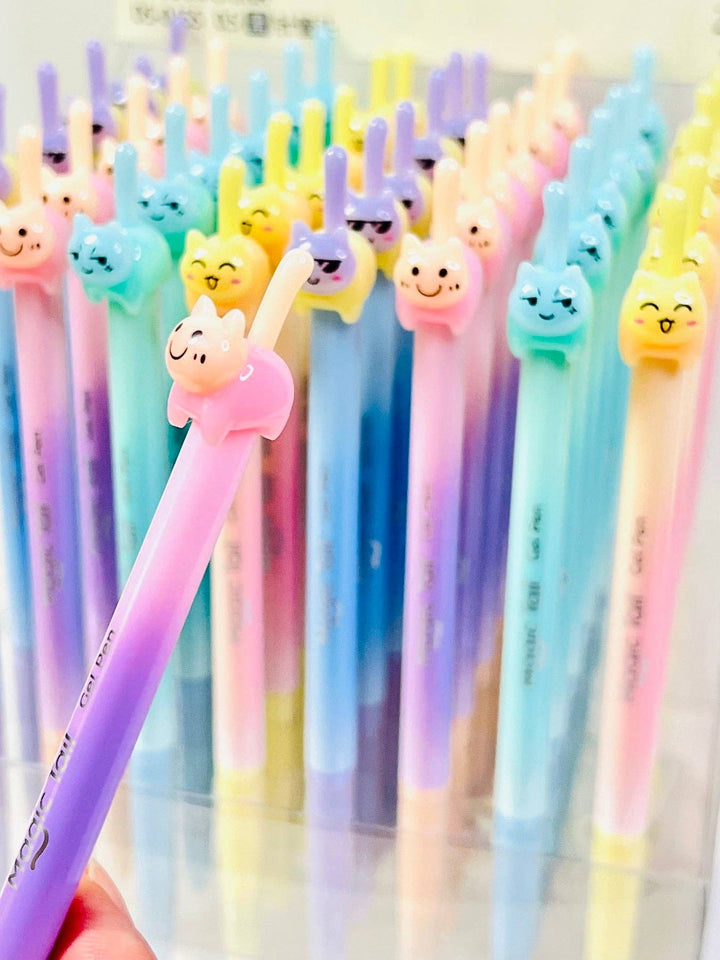 BCmini Paper Cat Tail Colors Gel Pen