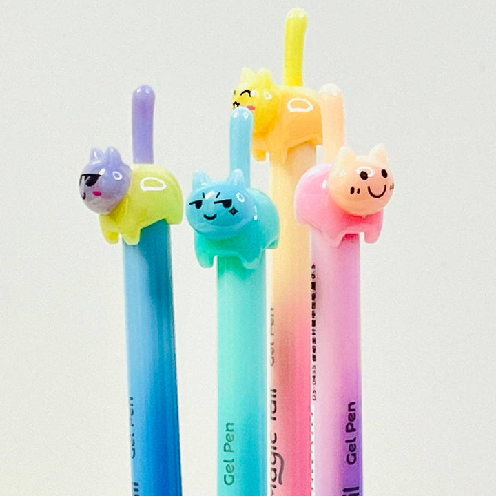 BCmini Paper Cat Tail Colors Gel Pen
