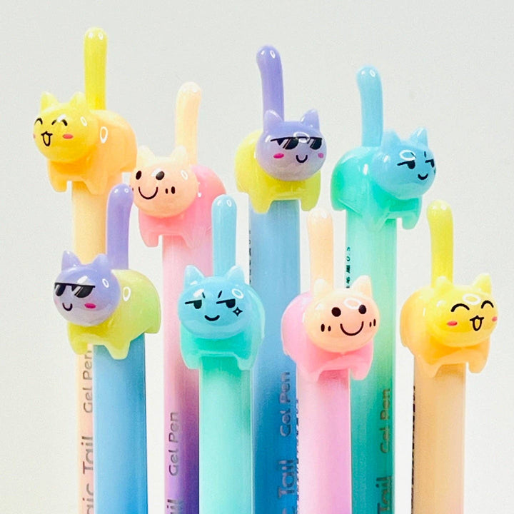 BCmini Paper Cat Tail Colors Gel Pen