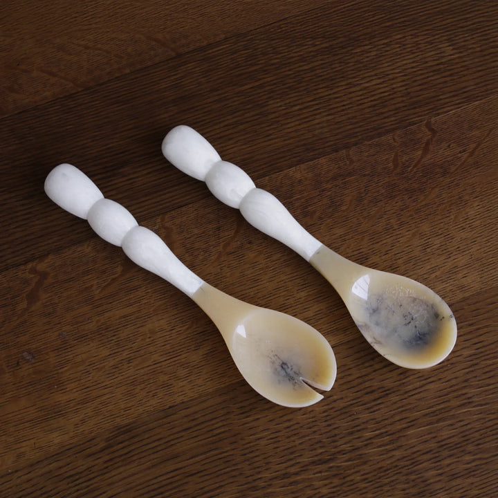 Beatriz Ball Home RESIN Rio Bubble Salad Servers (White)