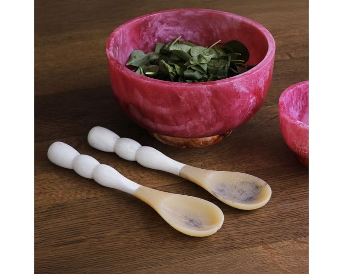 Beatriz Ball Home RESIN Rio Bubble Salad Servers (White)
