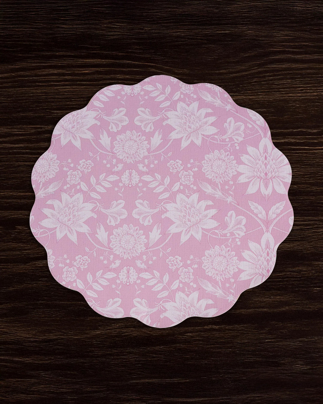 Beatriz Ball Home VIDA Butterfly Garden & Flowers Reversible Round Placemats Set of 4 Pastels