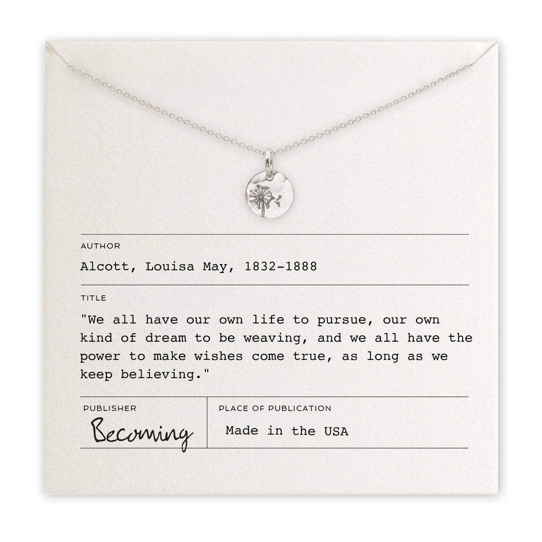Becoming Jewelry Fashion Dandelion Wishes Necklace