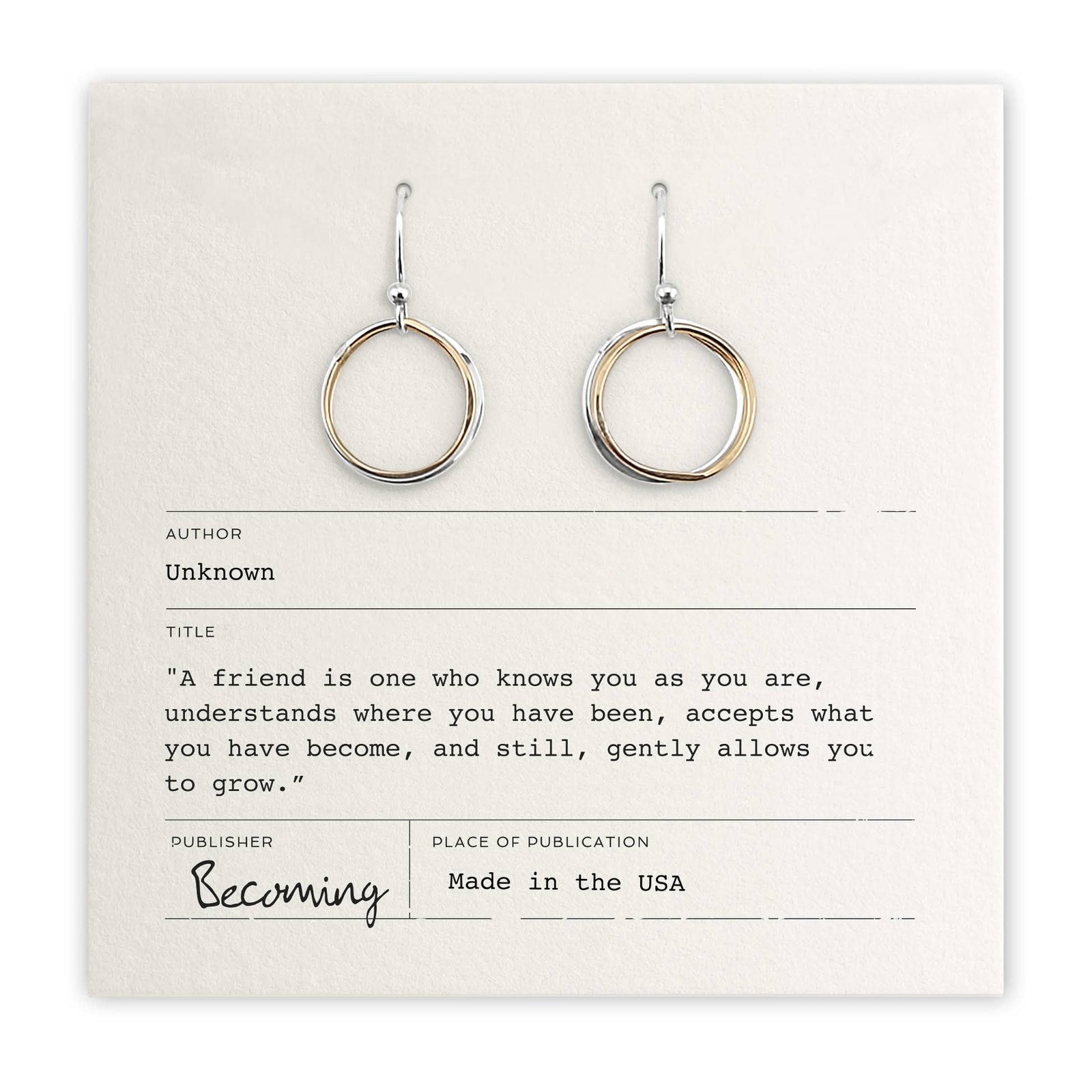 Becoming Jewelry Fashion Friendship Circles Earrings