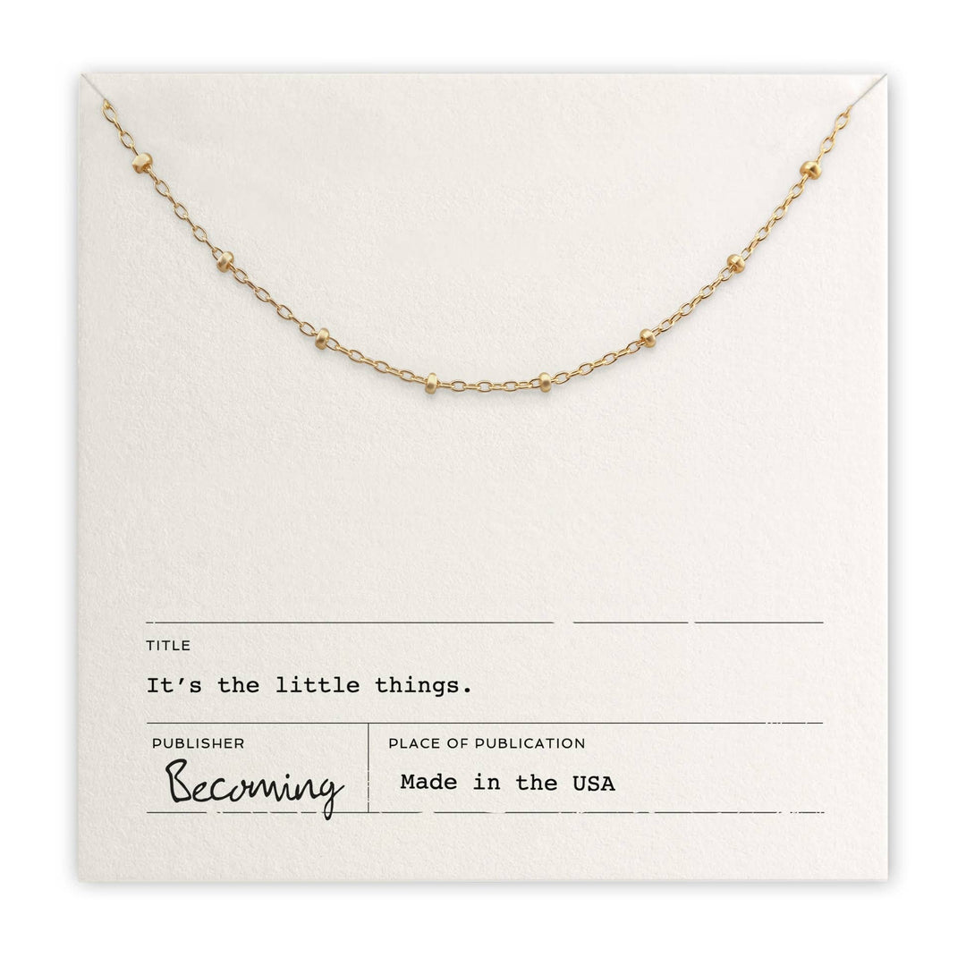 Becoming Jewelry Fashion Gold Fill Little Things Necklace