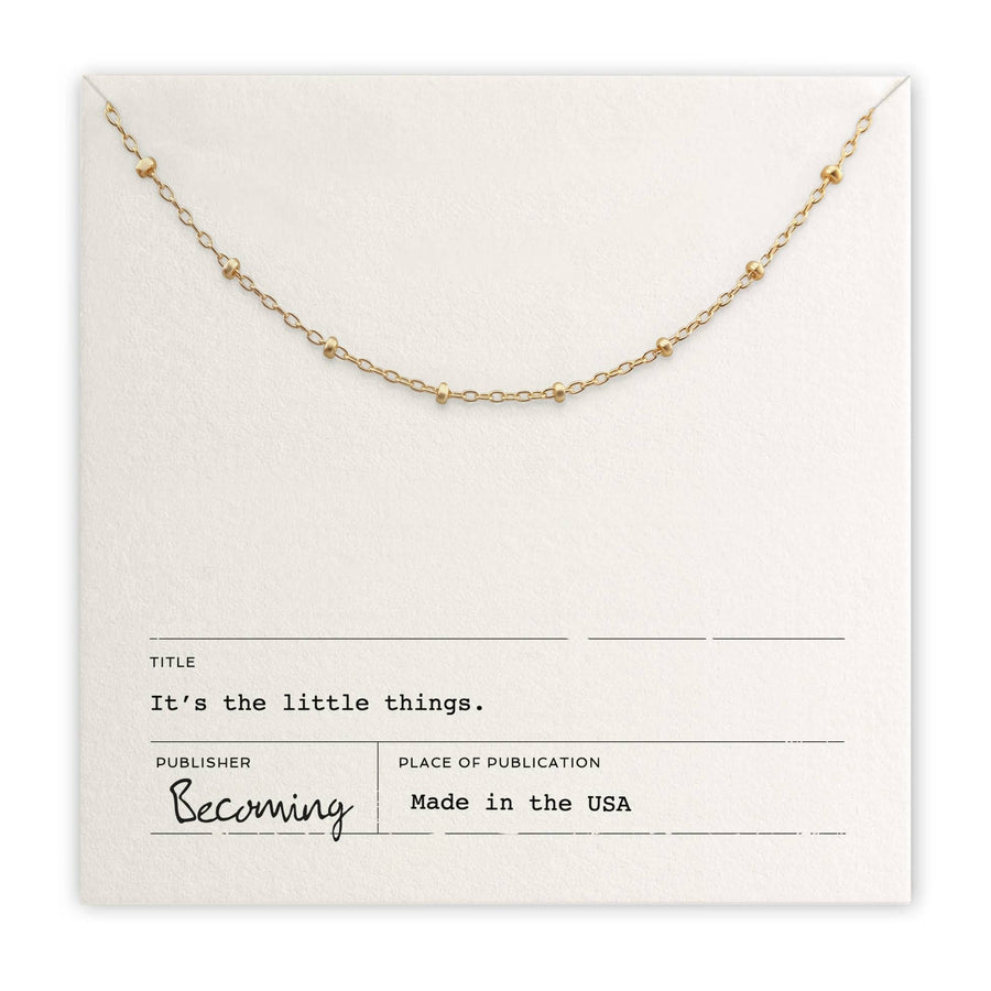 Becoming Jewelry Fashion Gold Fill Little Things Necklace