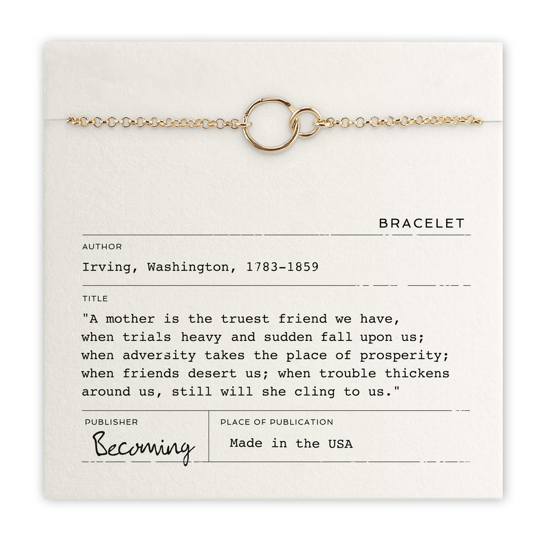 Becoming Jewelry Fashion Gold Fill Mother Bracelet