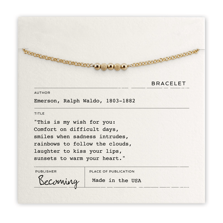 Becoming Jewelry Fashion Gold Fill My Wish For You Bracelet