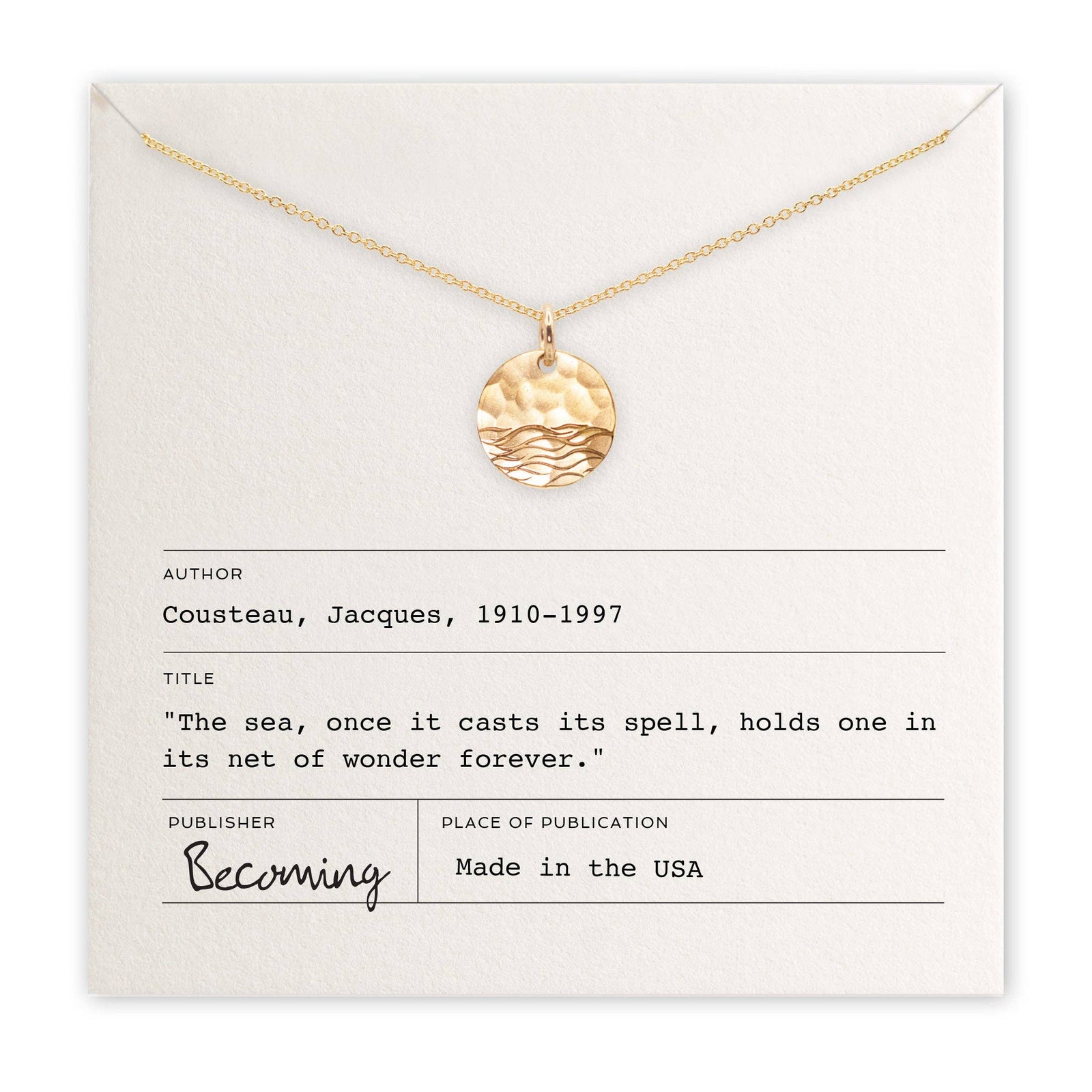 Becoming Jewelry Fashion Gold Fill The Sea Necklace