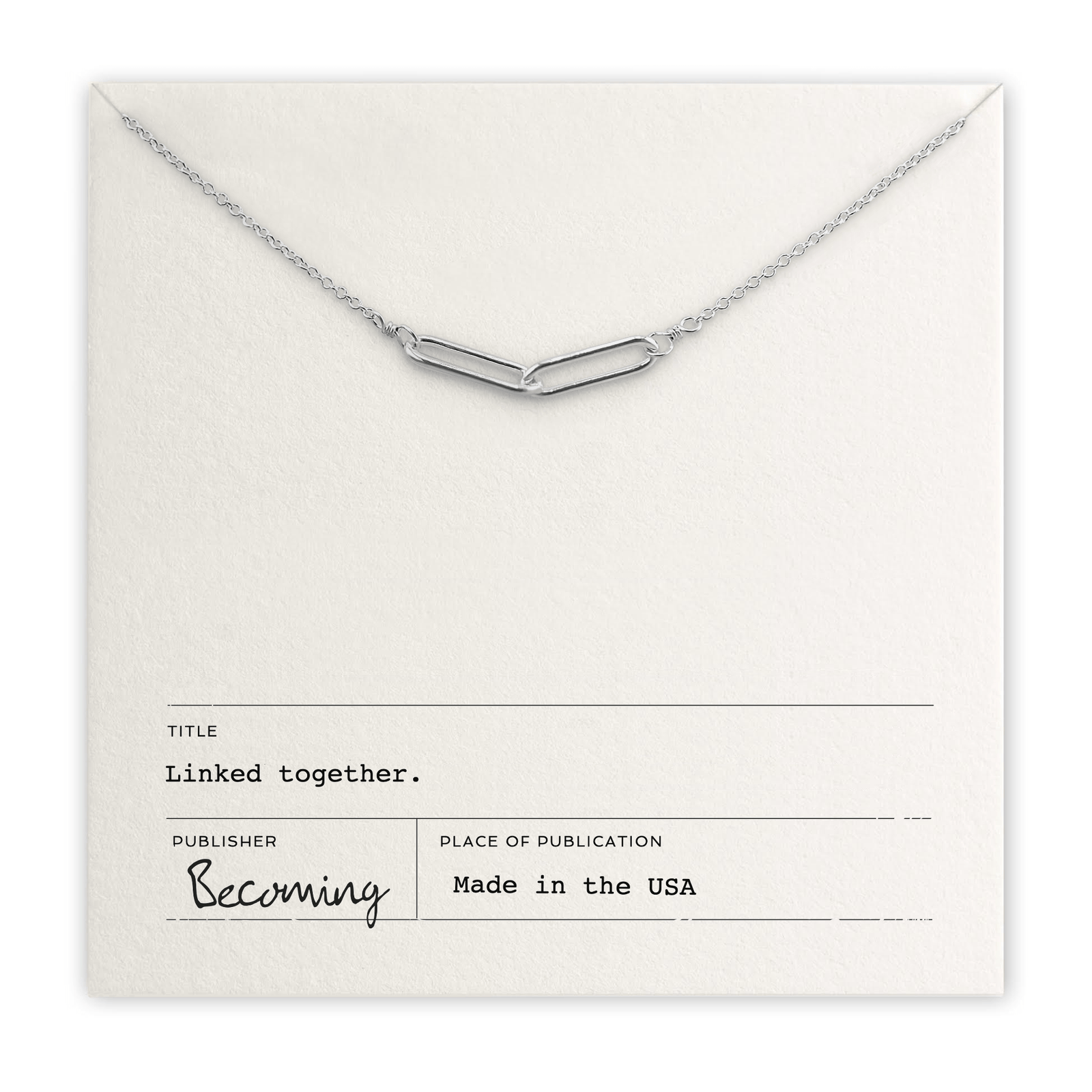 Becoming Jewelry Fashion Small Linked Together Necklace