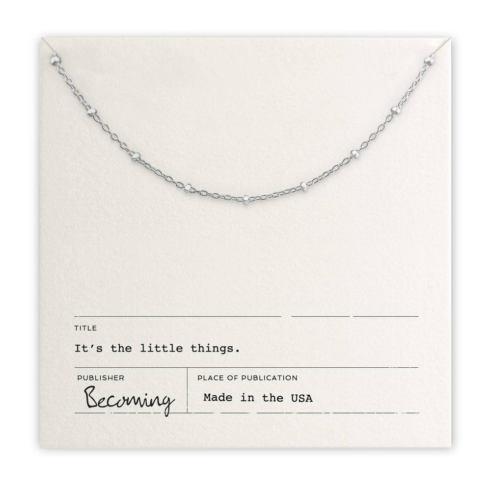 Becoming Jewelry Fashion Sterling Silver Little Things Necklace