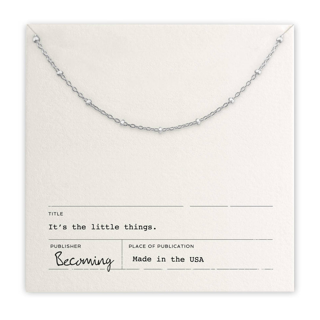 Becoming Jewelry Fashion Sterling Silver Little Things Necklace
