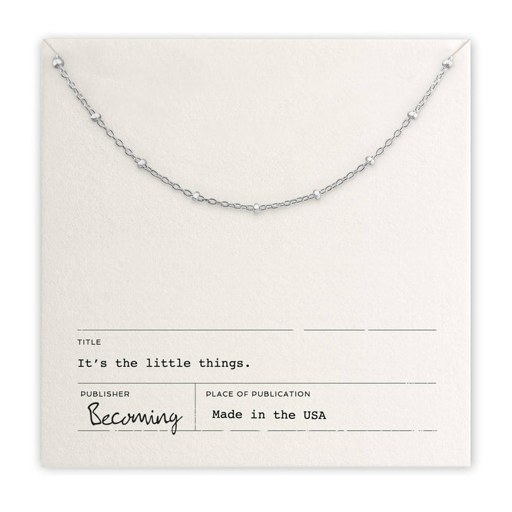 Becoming Jewelry Fashion Sterling Silver Little Things Necklace