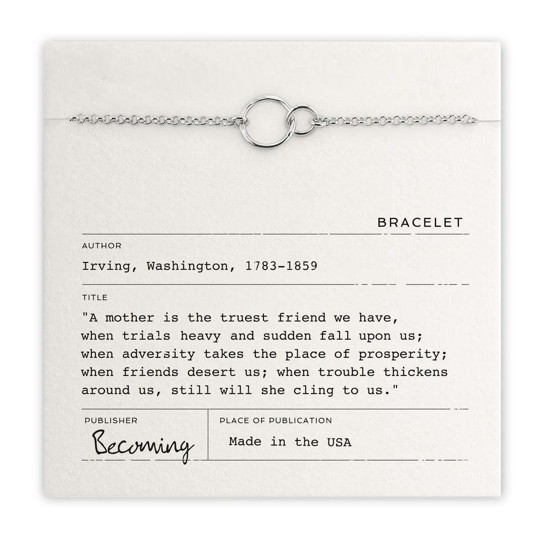 Becoming Jewelry Fashion Sterling Silver Mother Bracelet