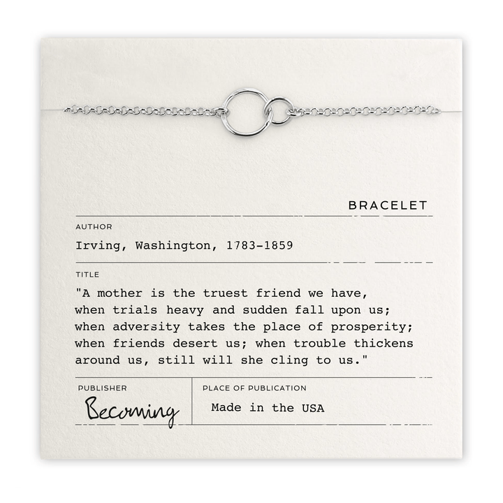 Becoming Jewelry Fashion Sterling Silver Mother Bracelet