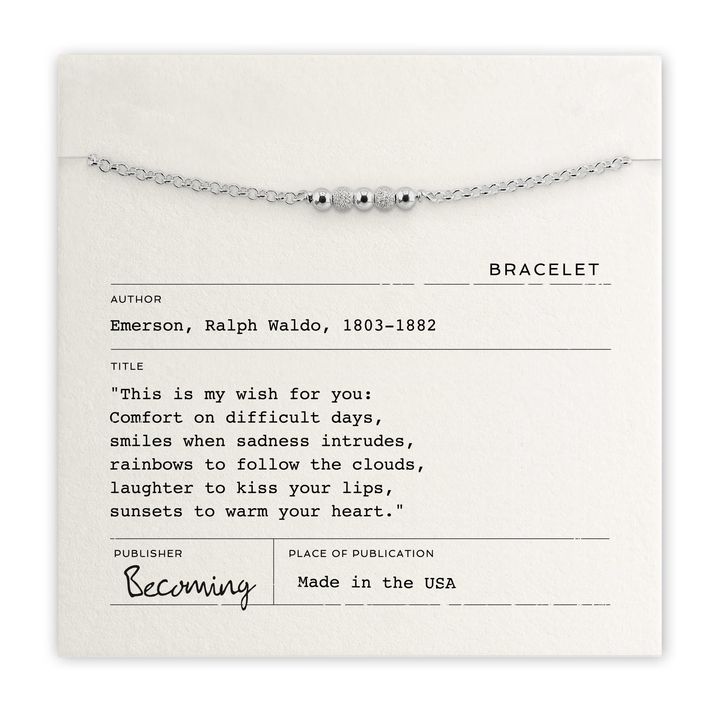Becoming Jewelry Fashion Sterling Silver My Wish For You Bracelet