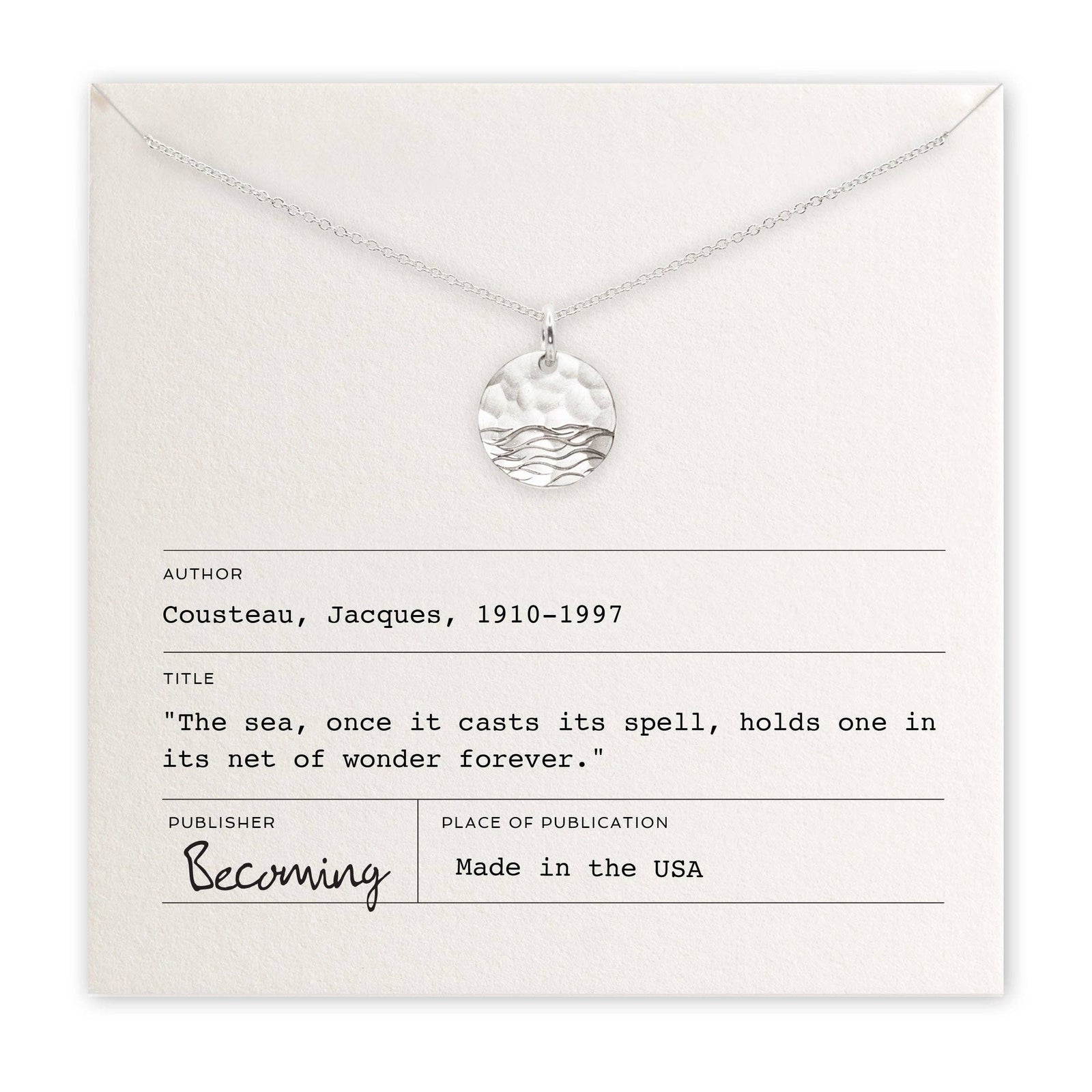 Becoming Jewelry Fashion Sterling Silver The Sea Necklace