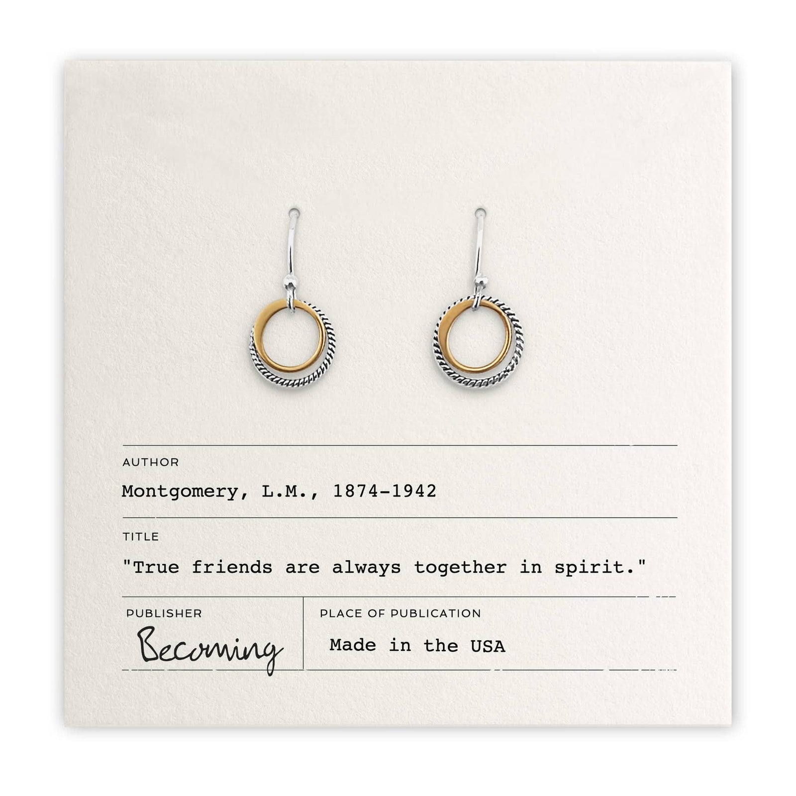 Becoming Jewelry Fashion True Friends Earrings