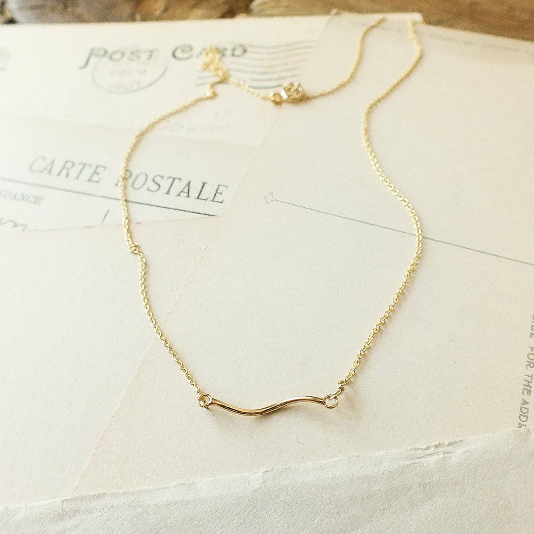 Becoming Jewelry Gold Fill Path Necklace