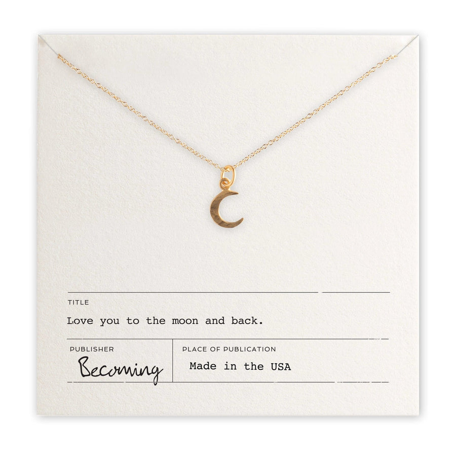 Becoming Jewelry Necklace Love You To the Moon Necklace