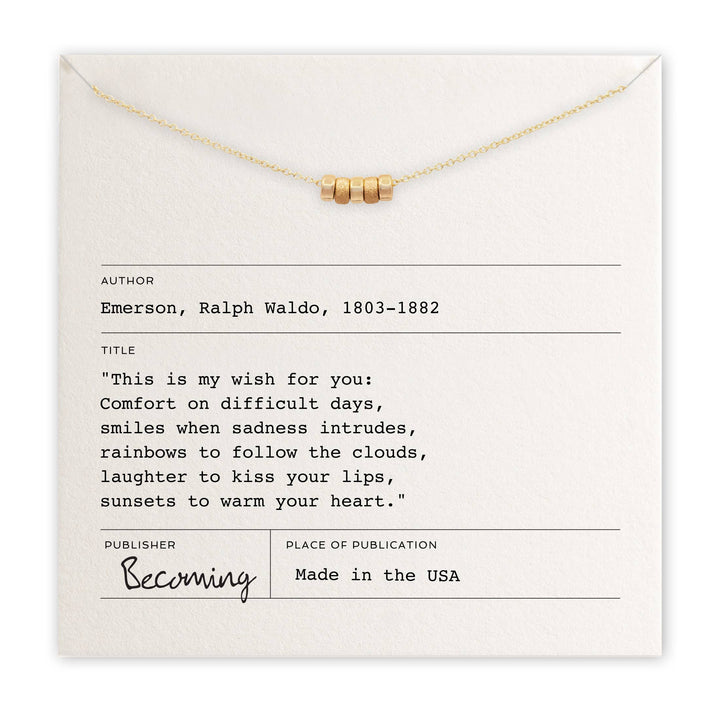 Becoming Jewelry Necklace Gold Fill My Wish For You Necklace