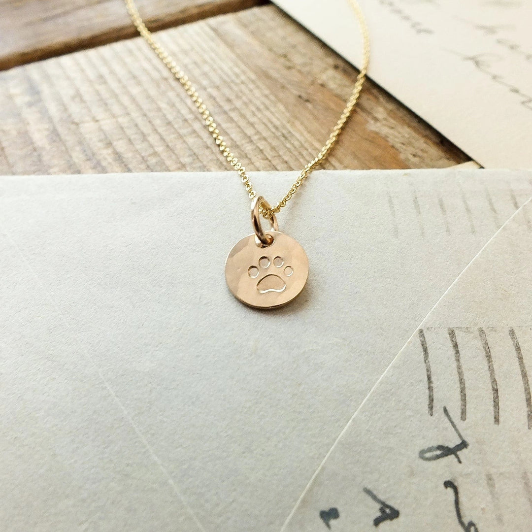 Becoming Jewelry Necklace Paw Print Necklace