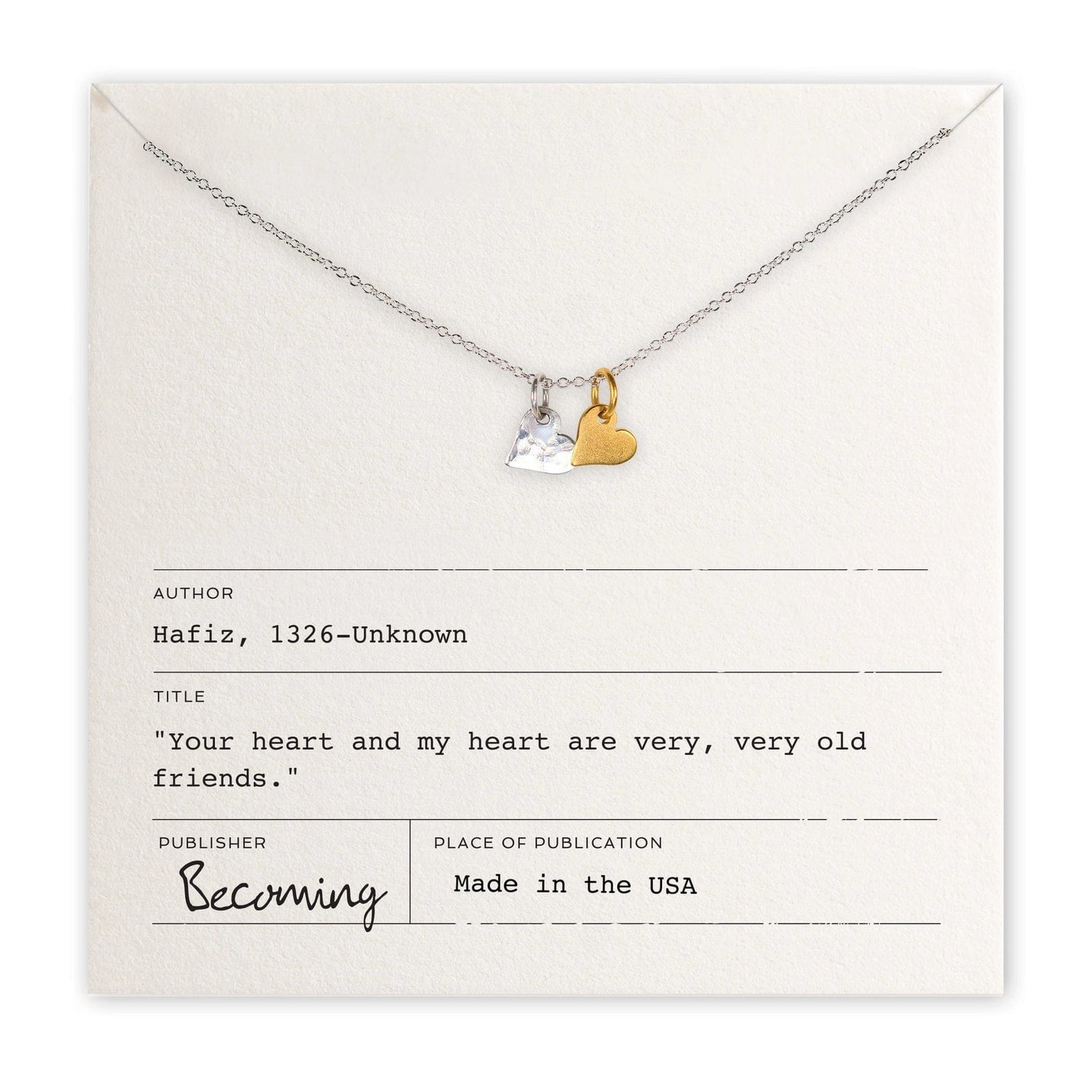 Becoming Jewelry Necklace Tiny Hearts Necklace