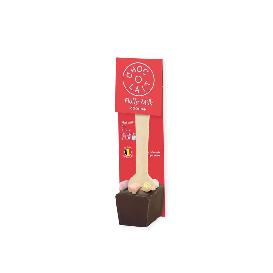 Belgium's Chocolate Source Treats Hot Chocolate Spoons - Milk with Fluffy Marshmallows - 1.05 oz