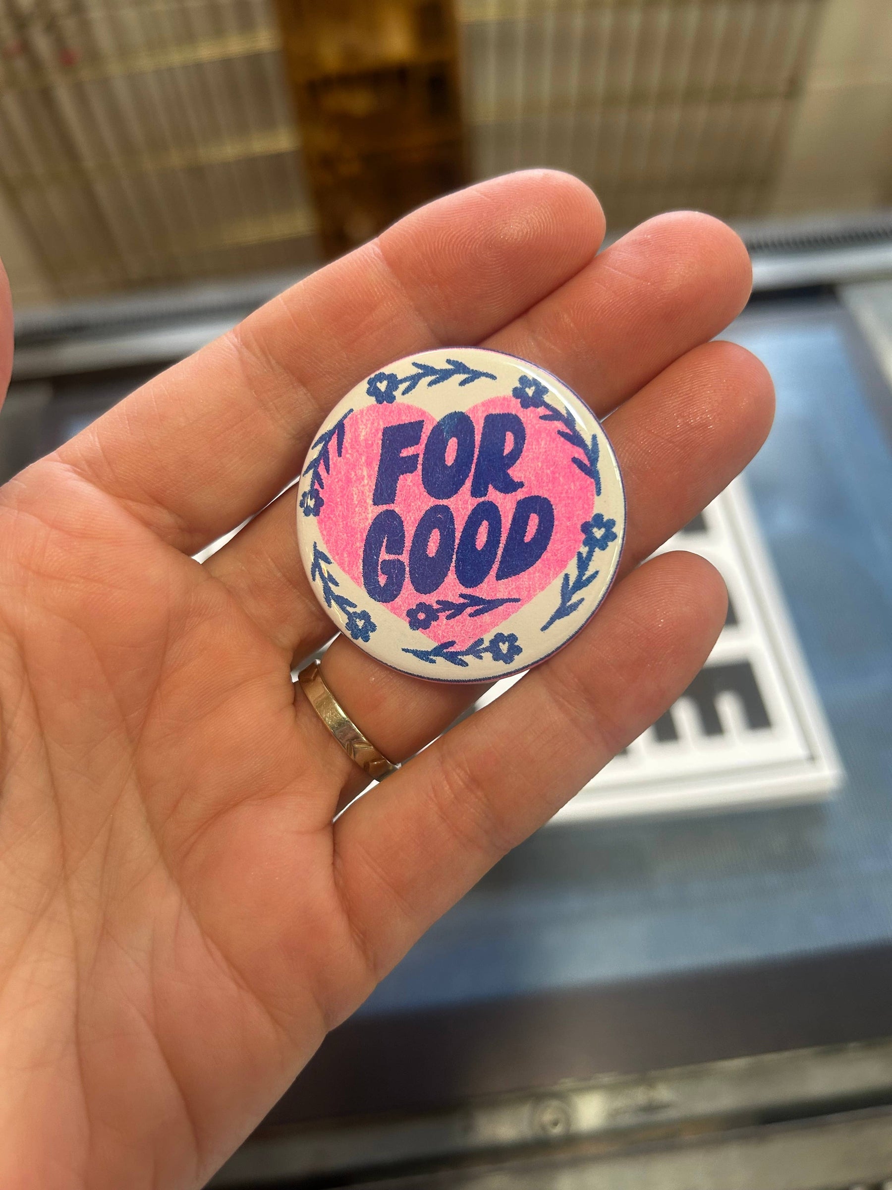 For Good Button – Paper Luxe