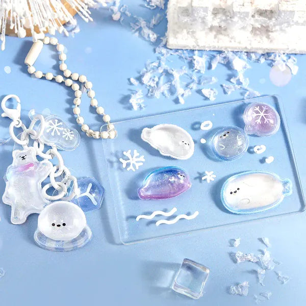 BGM Paper Ice and Snow Animal 3D Kyururun Stickers