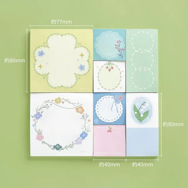 BGM Paper Memono Memo Pad - The Language of Flowers