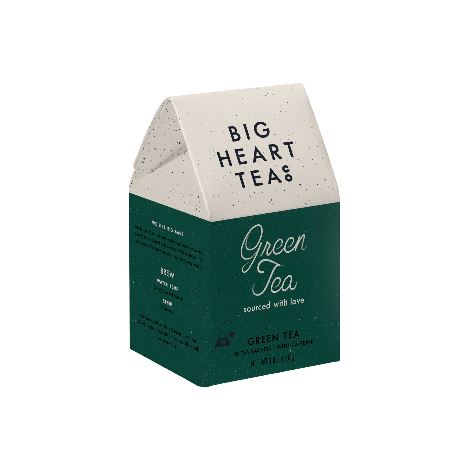 Big Heart Tea Co. Gifts Green Tea 10 ct Tea Bags