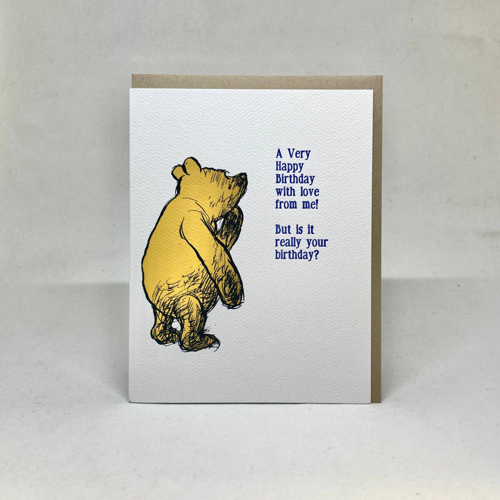 Big Wheel Press Cards A Very Happy Birthday - Pooh Card