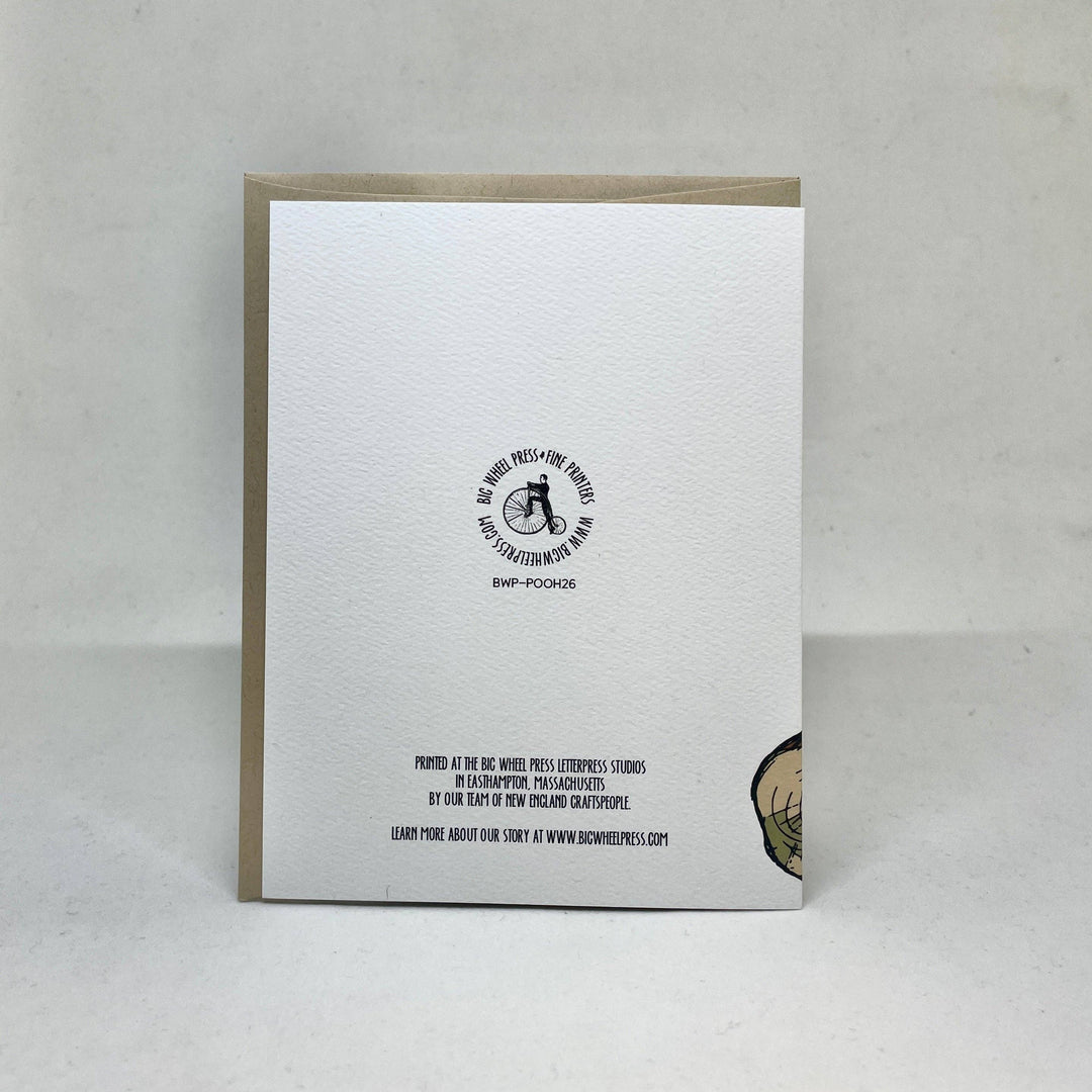 Big Wheel Press Cards I've Been Thinking - Pooh Card