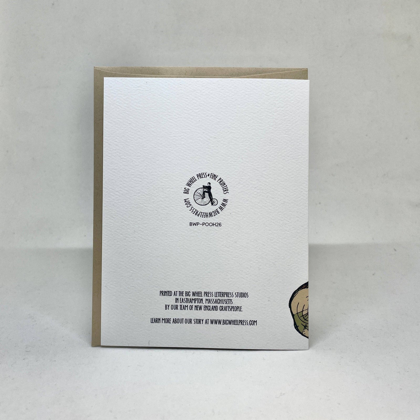 Big Wheel Press Cards I've Been Thinking - Pooh Card