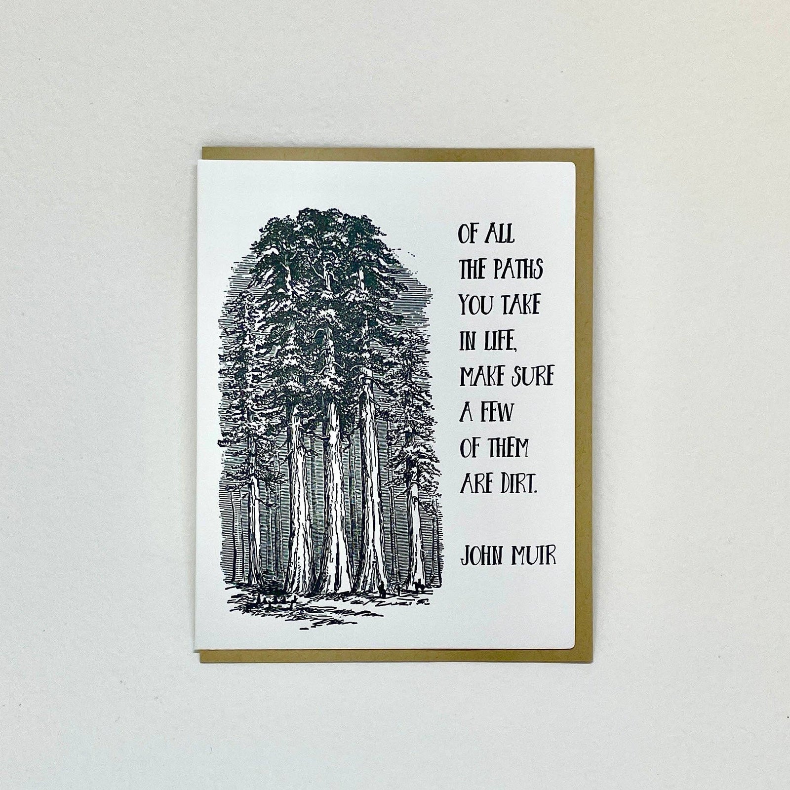 Big Wheel Press Cards Of All the Paths you Take - John Muir