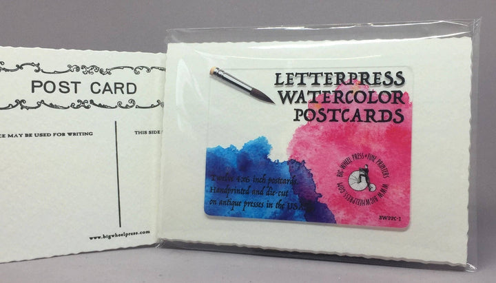 Big Wheel Press Cards Watercolor Post Cards