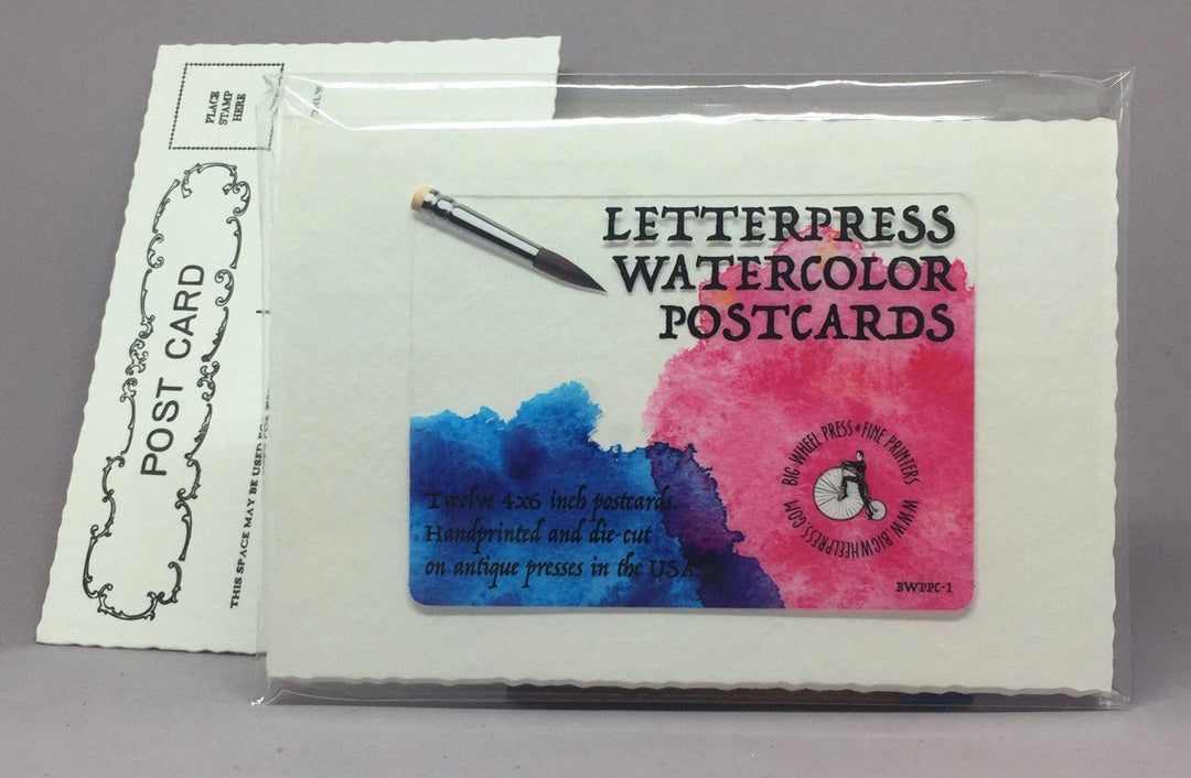 Big Wheel Press Cards Watercolor Post Cards