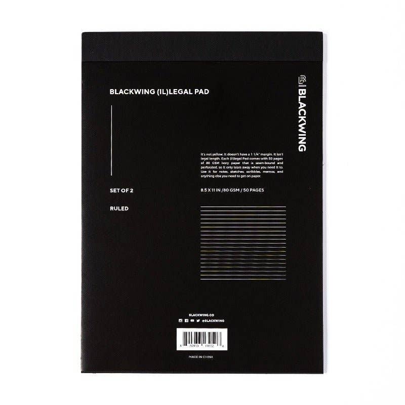 Blackwing Paper Blackwing Large (A4) Legal Pad (Set of 2)