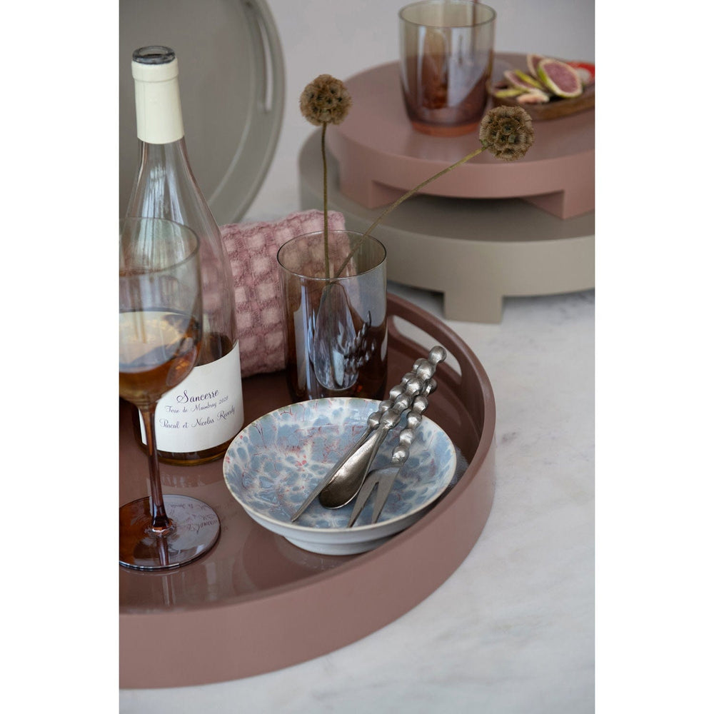 Bloomingville Home 16 oz. Drinking Glass, Iridescent Finish, Amber Color & Green Ombre