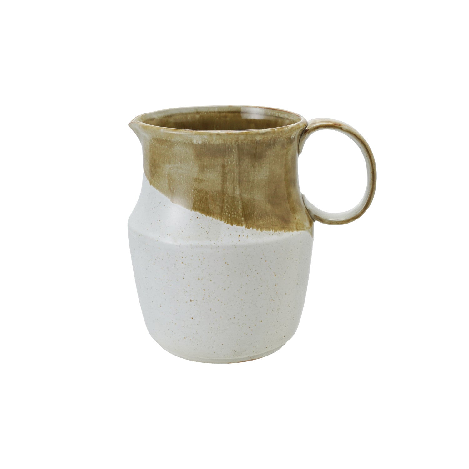 Bloomingville Home 2-1/2 Quart Stoneware Pitcher, Reactive Glaze (Each One Will Vary)