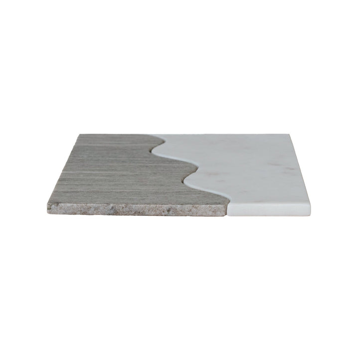 Bloomingville Home Marble Wave Fitted Cheese/Cutting Boards