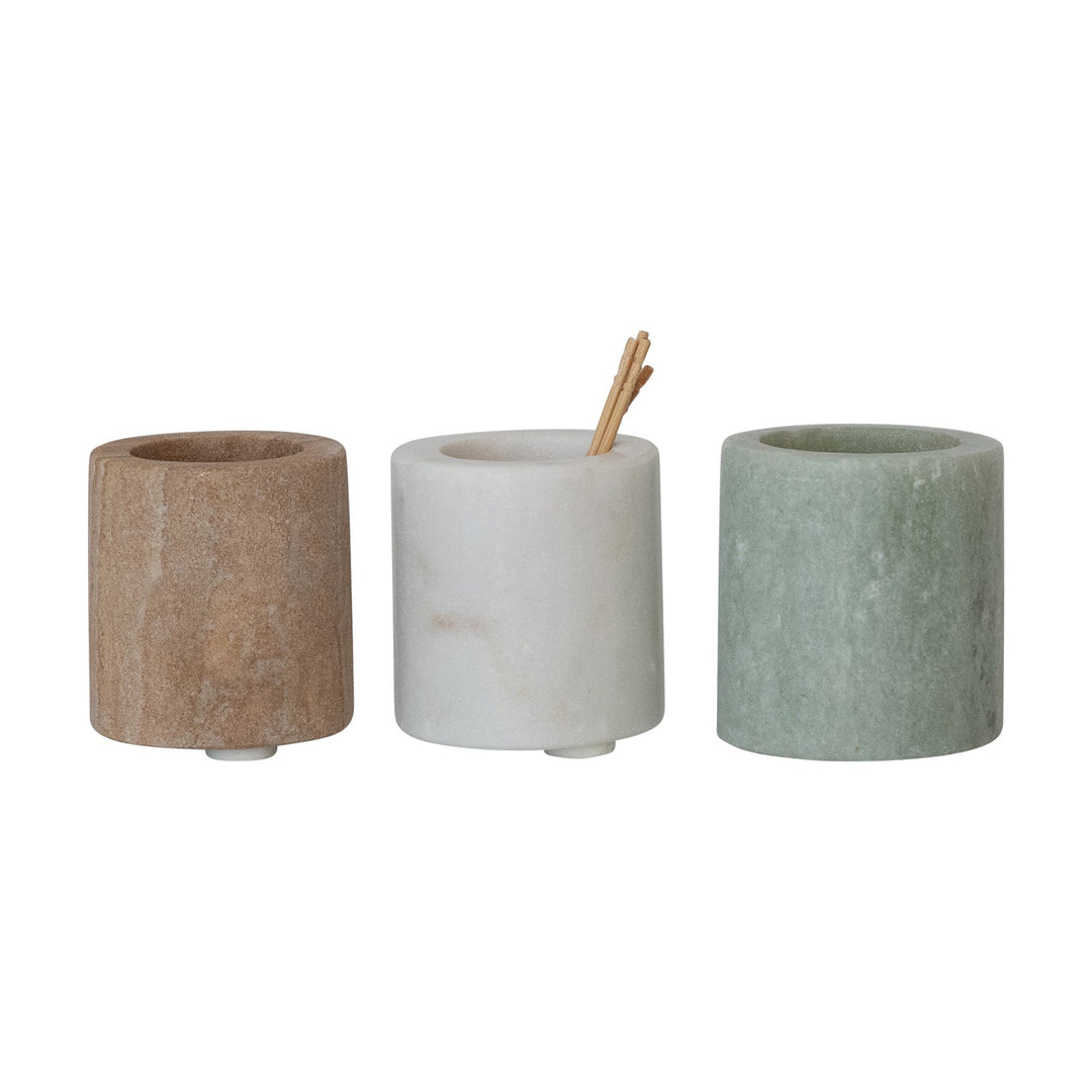 Bloomingville Home Sandstone/Marble Toothpick Holders