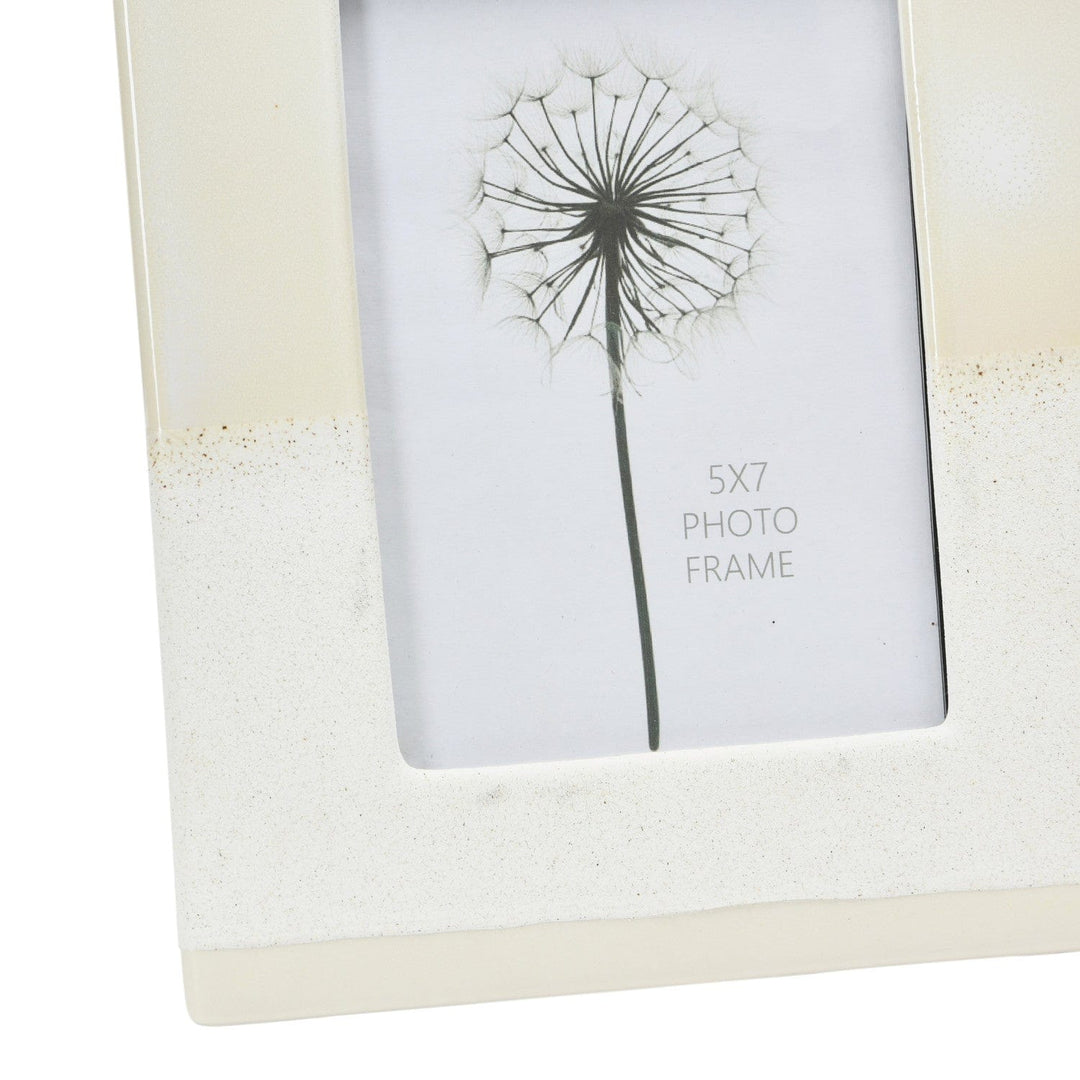 Bloomingville Home Stoneware Photo Frame, Reactive Glaze 5x7 Photo