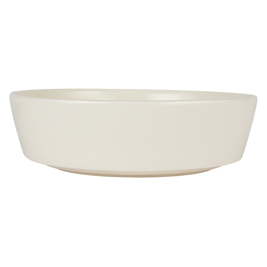Bloomingville Home Stoneware Serving Dishes with Acacia Wood Pedestals