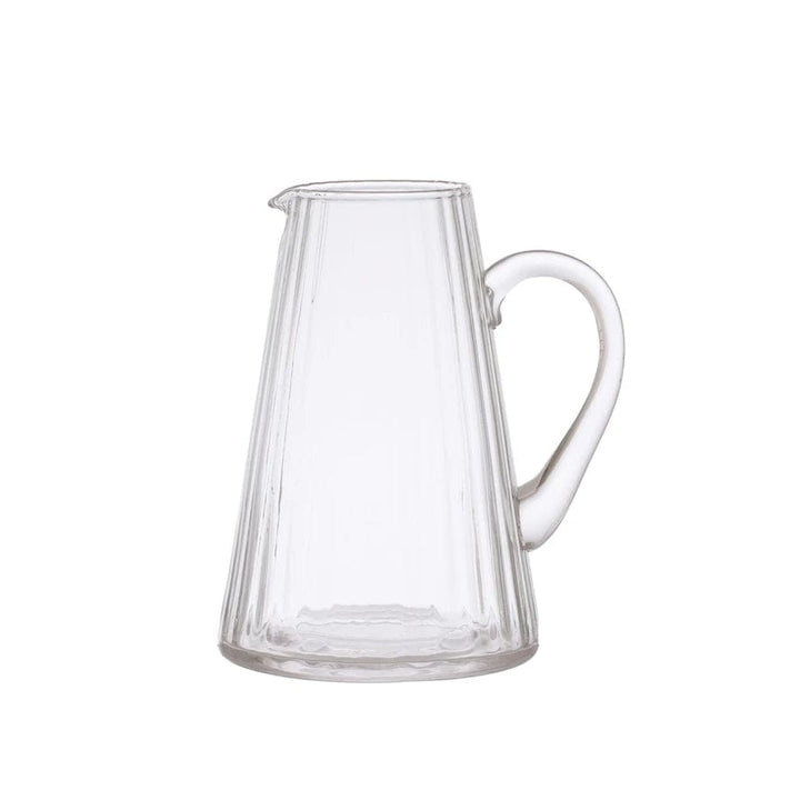 Bloomingville Pitcher 60 oz. Ribbed Glass Pitcher