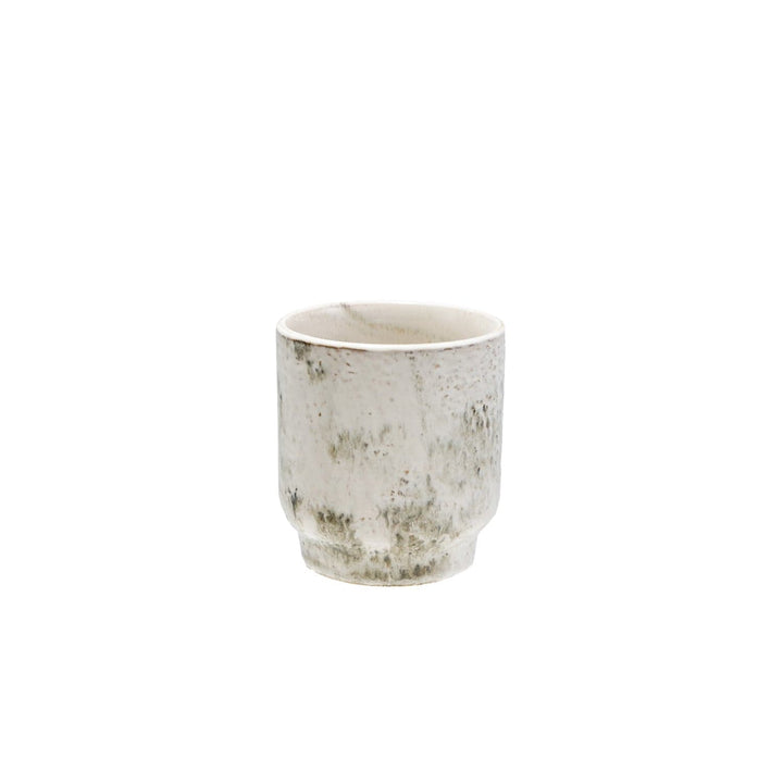 Bloomingville Plants Stoneware Planter, Reactive Glaze, Blue & White (Holds 4" Pot)