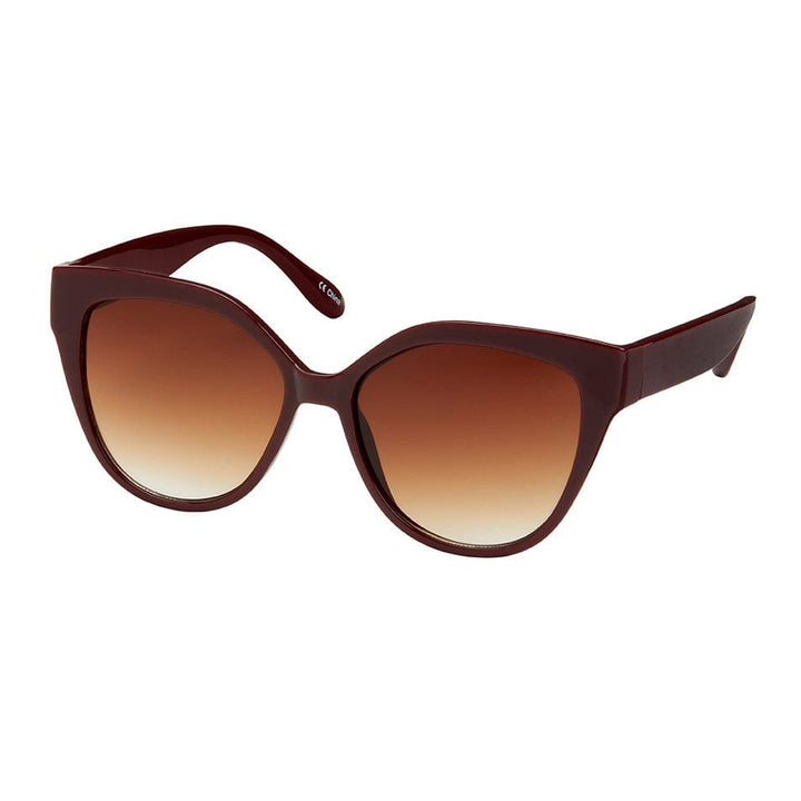 Blue Gem Sunglasses Sunglasses Brown Rose - Angled Cat Eye Sunglasses | Blue Gem